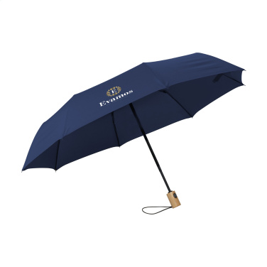Logo trade corporate gift photo of: Michigan foldable RCS RPET umbrella 21 inch