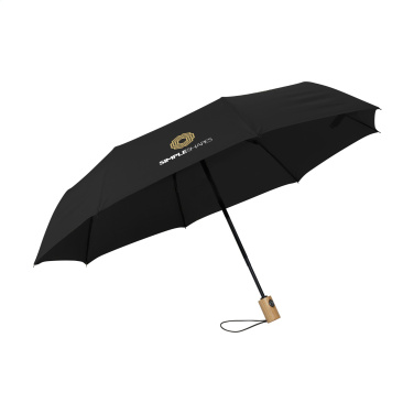 Logo trade promotional gift photo of: Michigan foldable RCS RPET umbrella 21 inch