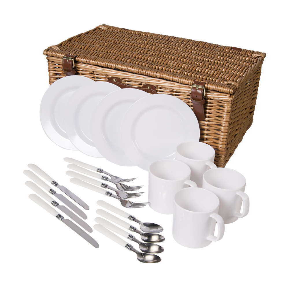Logo trade corporate gifts picture of: QualityTime picnic basket