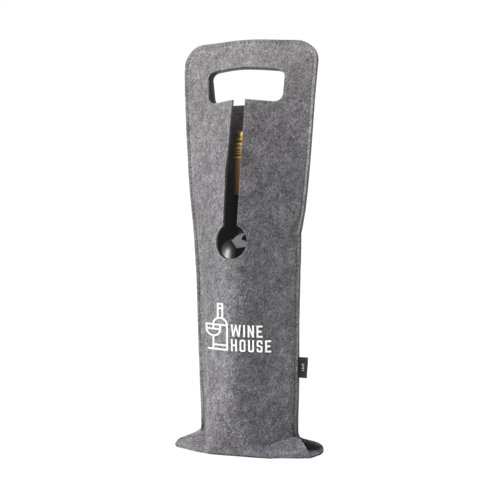 Logo trade corporate gifts picture of: Wine Bag-to-Give GRS RPET