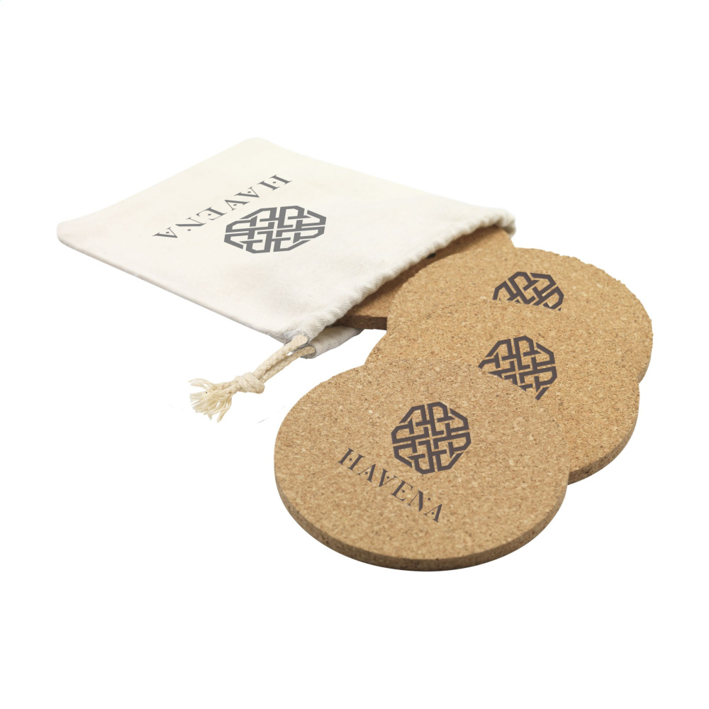 Logotrade promotional items photo of: Cork Coaster Set