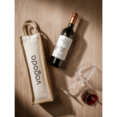Logotrade promotional items photo of: Jute Canvas Wine Bag