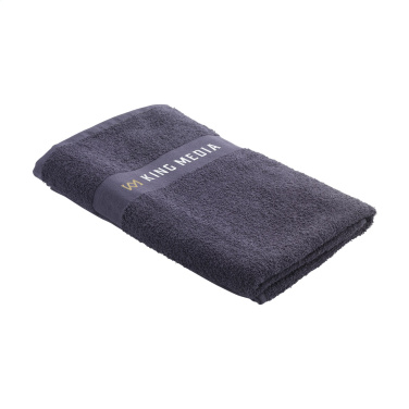 Logo trade corporate gifts image of: Wooosh Bath Towel GRS Recycle Cotton Mix 140 x 70 cm