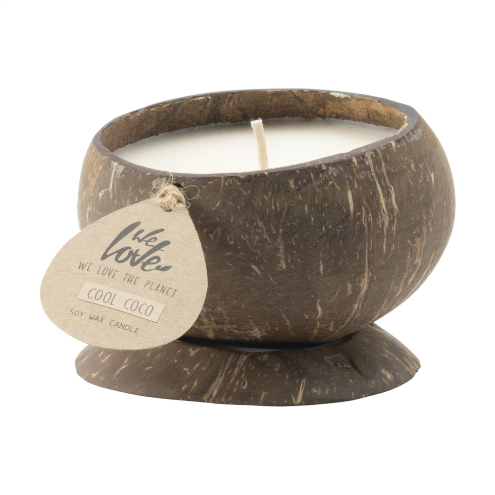 Logo trade advertising product photo of: We Love The Planet Coconut Candle