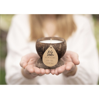 Logotrade promotional giveaways photo of: We Love The Planet Coconut Candle