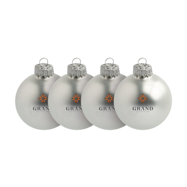Logotrade corporate gifts photo of: Christmas Bauble Ø 6 cm - set of 4 - Made in Europe