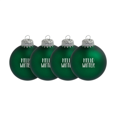 Logotrade advertising products photo of: Christmas Bauble Ø 6 cm - set of 4 - Made in Europe