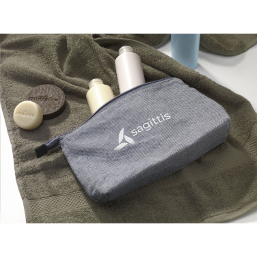 Logo trade promotional merchandise image of: Wolkat Safi Recycled Textile Cosmetic Bag