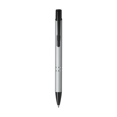 Logo trade promotional gift photo of: Ebony Rubberised pen