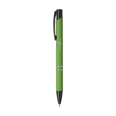 Logotrade promotional product image of: Ebony Rubberised pen