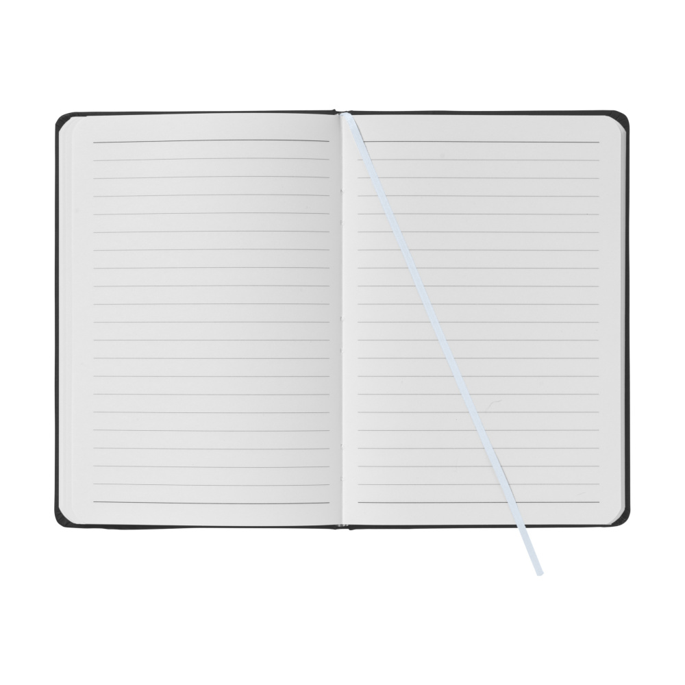 Logo trade promotional giveaways picture of: BlackNote A5 Paper notebook