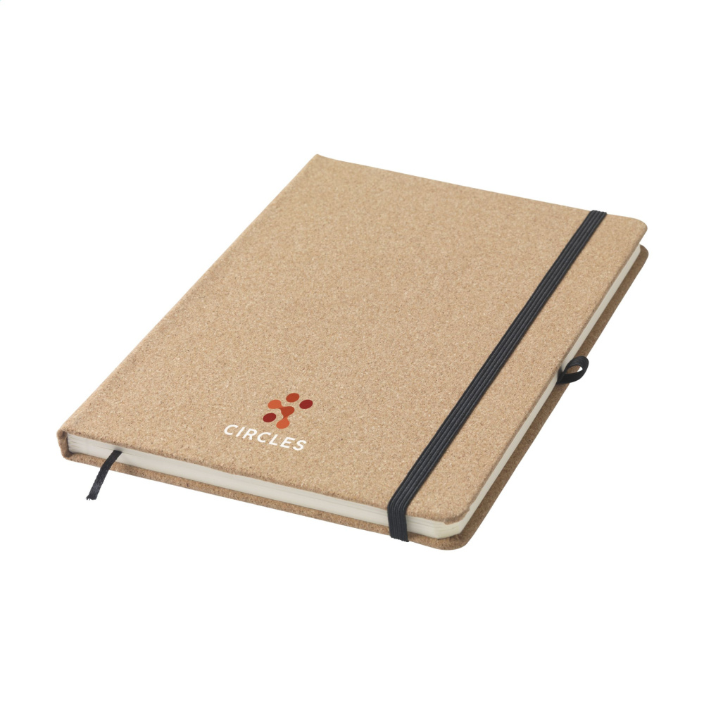 Logo trade business gifts image of: CorkNote A5 Paper notebook