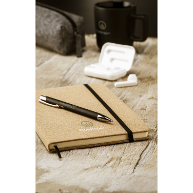 Logo trade promotional merchandise photo of: CorkNote A5 Paper notebook