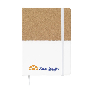 Logo trade business gift photo of: Journal Cork Paper Notebook