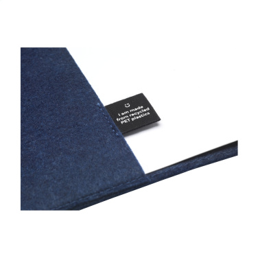 Logo trade advertising products image of: Felty GRS RPET Paper Notebook A5