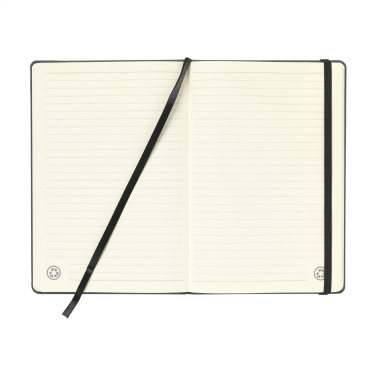 Logotrade promotional items photo of: Montana Recycled Leather Paper Notebook A5