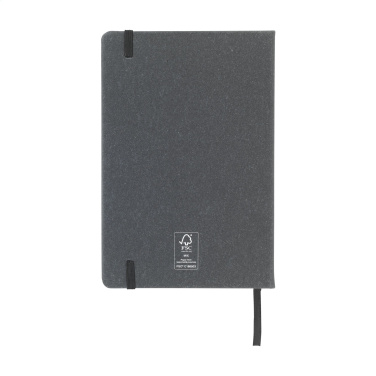 Logotrade promotional merchandise picture of: Montana Recycled Leather Paper Notebook A5