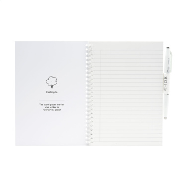 Logo trade promotional gift photo of: MOYU Erasable Stone Paper Notebook SoftCover 18 pages