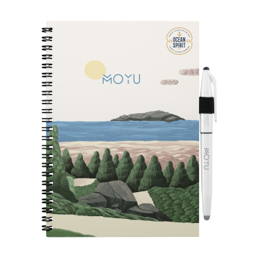 Logo trade promotional gift photo of: MOYU Erasable Stone Paper Notebook Custom SoftCover
