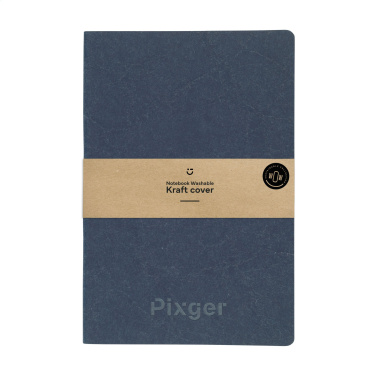 Logo trade promotional giveaways picture of: Paper Notebook GRS Washable Kraft Cover A5