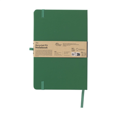 Logo trade promotional items picture of: Recycled GRS PU Paper Notebook A5