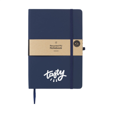 Logo trade promotional item photo of: Recycled GRS PU Paper Notebook A5
