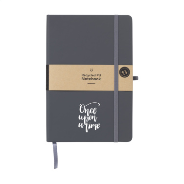 Logotrade promotional item image of: Recycled GRS PU Paper Notebook A5