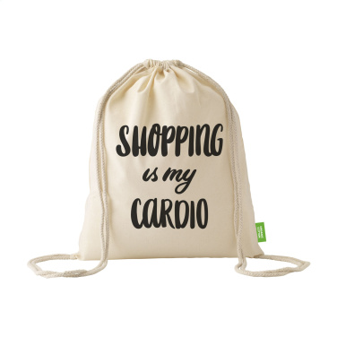 Logotrade promotional merchandise image of: Organic Cotton GOTS Promo (140 g/m²) backpack