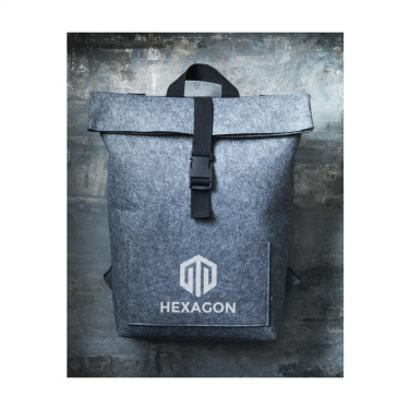 Logo trade promotional gift photo of: Nolan GRS RPET Felt backpack