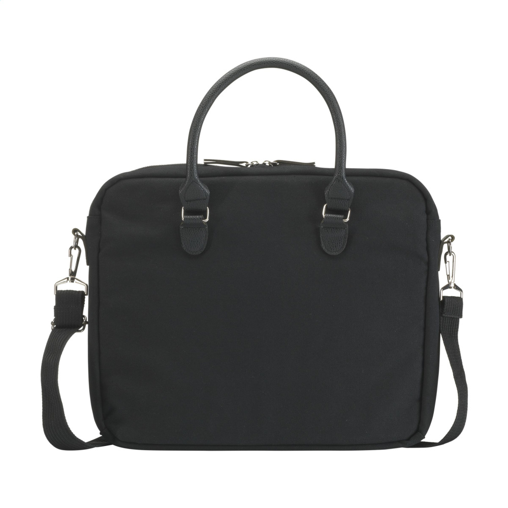 Logo trade business gifts image of: Denver Recycled Canvas 15.6-inch laptop bag