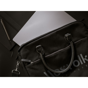 Logotrade promotional product image of: Denver Recycled Canvas 15.6-inch laptop bag