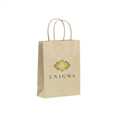 Logotrade promotional merchandise image of: Leaf It Bag recycled grass paper (120 g/m²) M