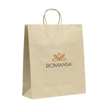 Logotrade promotional merchandise image of: Leaf It Bag recycled grass paper (120 g/m²) XL