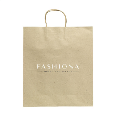 Logotrade promotional product picture of: Leaf It Bag recycled grass paper (120 g/m²) XL
