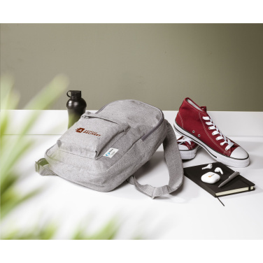 Logo trade promotional giveaway photo of: Wolkat Agadir Recycled Textile Backpack