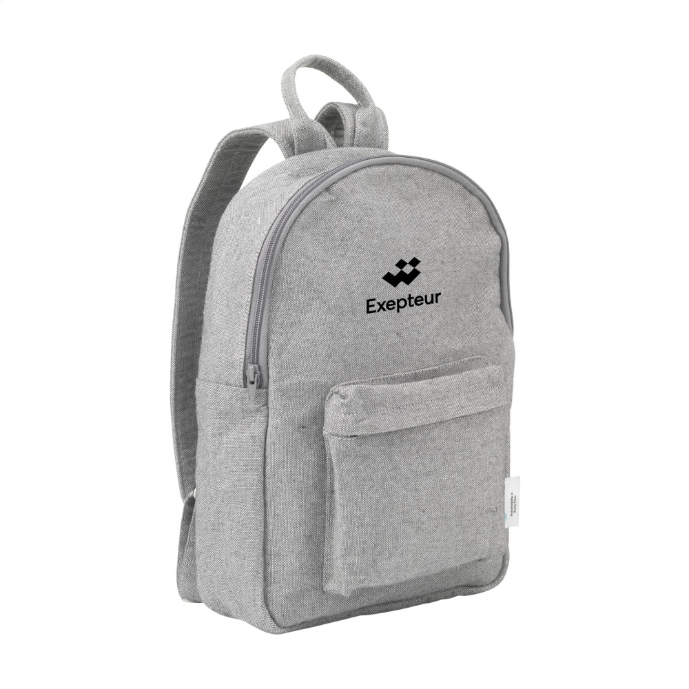 Logo trade promotional merchandise photo of: Wolkat Agadir Recycled Textile Backpack