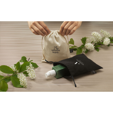 Logotrade promotional item image of: Gift Pouch Natural GRS Recycled Cotton (150 g/m²) S