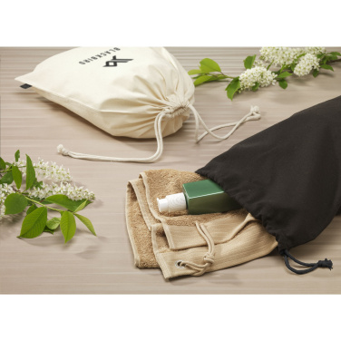 Logotrade promotional giveaway image of: Gift Pouch GRS Recycled Cotton (150 g/m²) L