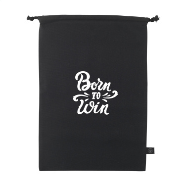 Logotrade promotional item image of: Gift Pouch GRS Recycled Cotton (150 g/m²) L