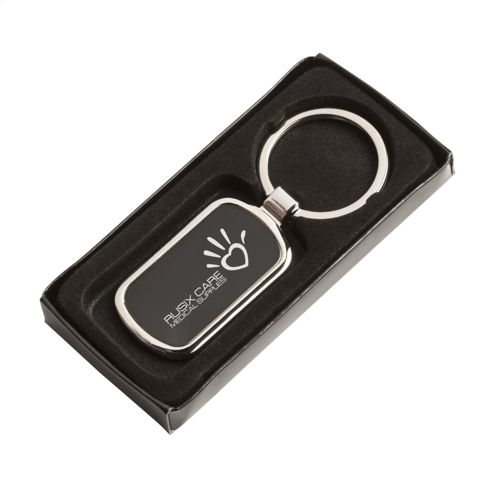 Logo trade advertising products picture of: KeyTag Rectangular keyring