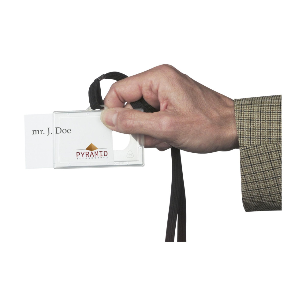 Logo trade business gifts image of: LanyardBadge