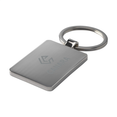 Logotrade promotional giveaway image of: Bamboo Key Rectangle keyring