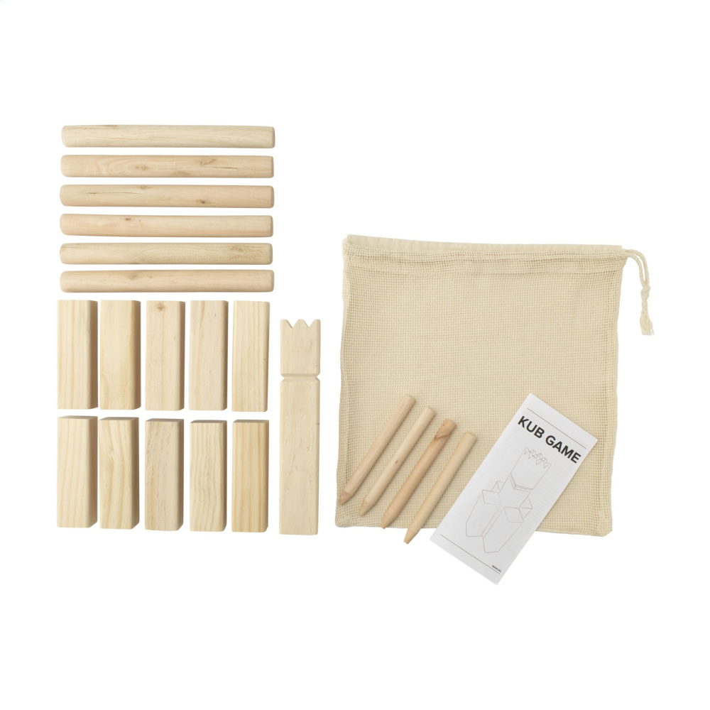 Logo trade promotional merchandise picture of: Kingdom Kubb Outdoor Game