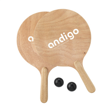 Logo trade promotional products picture of: Playa Wood BeachTennis beach game