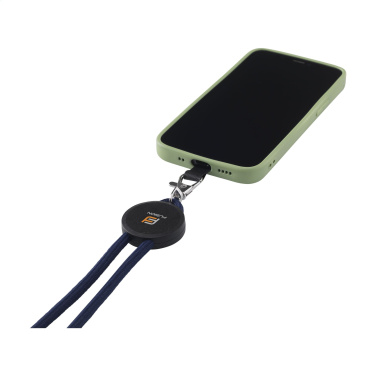 Logo trade promotional giveaway photo of: Lace Lanyard GRS RPET 5 mm keycord