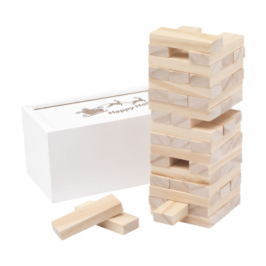 Logo trade promotional merchandise image of: Tower Game Deluxe X-Mas