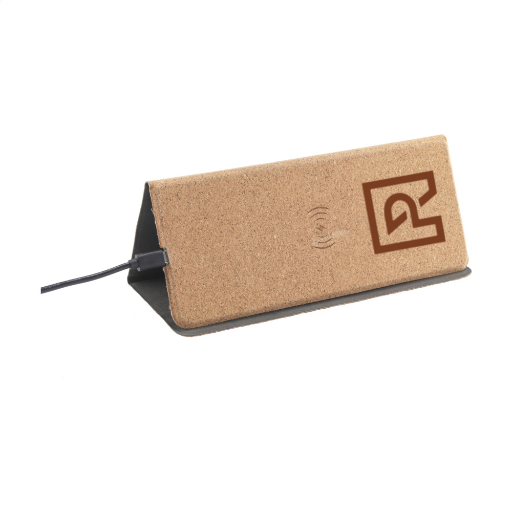 Logotrade advertising product image of: Cork Wireless Charging Mousepad