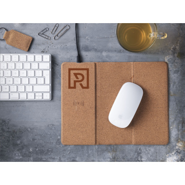 Logotrade promotional products photo of: Cork Wireless Charging Mousepad