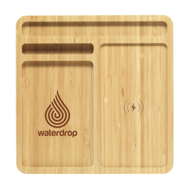 Logotrade corporate gift image of: Bamboo Organizer charger