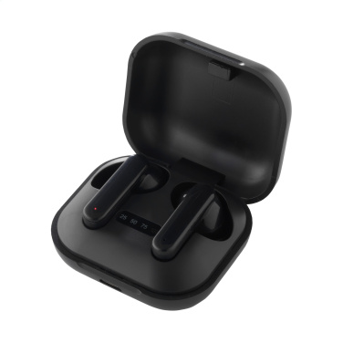 Logo trade promotional products picture of: Aron TWS Wireless Earbuds in Charging Case